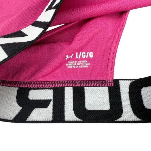 NWT UNDER ARMOUR HeatGear Armour Mid Branded Women's Size Large Astro Pink - Picture 5 of 6